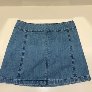 Free people denim skirt